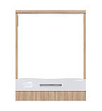 Тумба під духовку з шухлядою зі стільницею 1-ї категорії (складська програма) ЛЮКС із фарбованими МДФ фасадами, фото 2