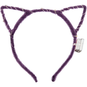 Обруч що світиться Кішечка LED | Фіолетовий