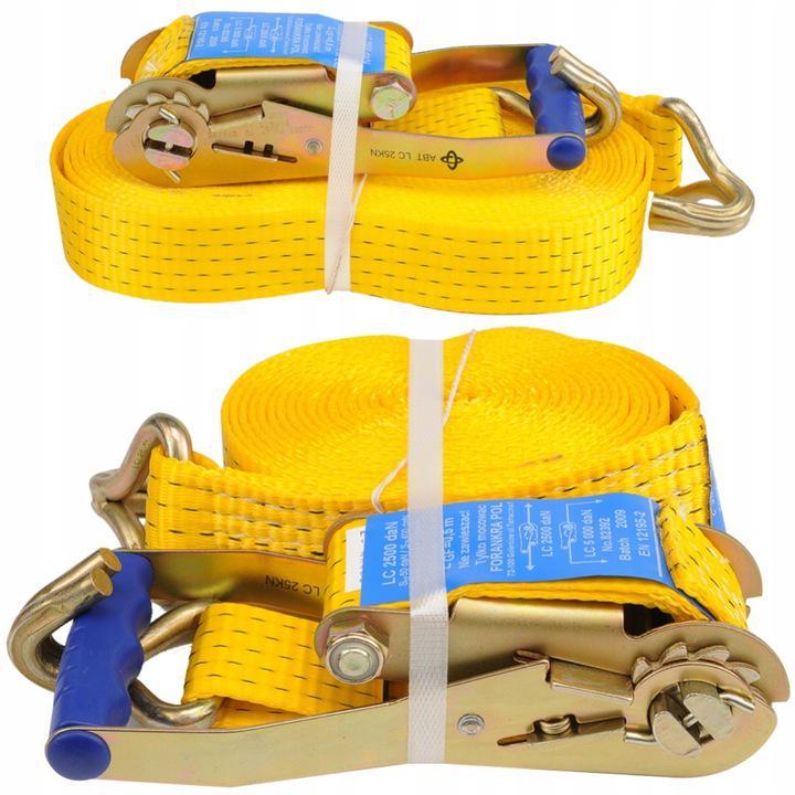 Ремінь для кріплення багажу з трищаткою 2500 daN, 50мм х 6м, 82392 VOREL, фото 1