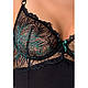 Корсет з пажами Passion Exclusive FLORIS CORSET L/XL, black, трусики  18+, фото 6