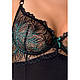 Корсет з пажами Passion Exclusive FLORIS CORSET XXL/XXXL, black, трусики  18+, фото 6