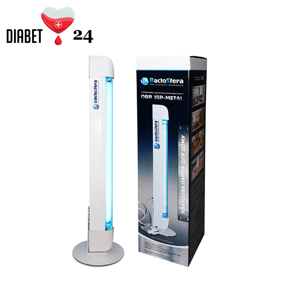 Бактерицидна лампа BaktoSfera OBB 15P — METAL OZONE FREE