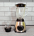 Блендер 1500W побутовий кухонний стаціонарний 1,5 л з кавомолкою Zepline ZP-004, фото 8