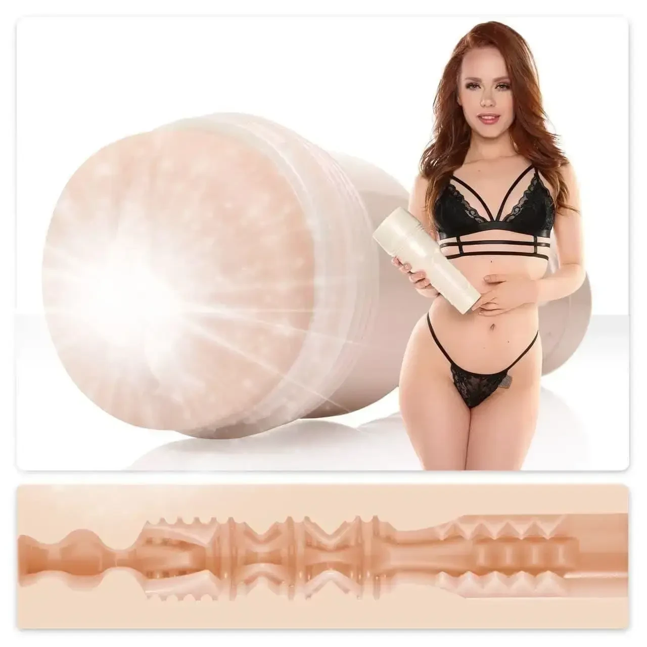 Мастурбатор Fleshlight Girls: Ella Hughes - Candy, зі зліпка вагіни, дуже ніжний 18+