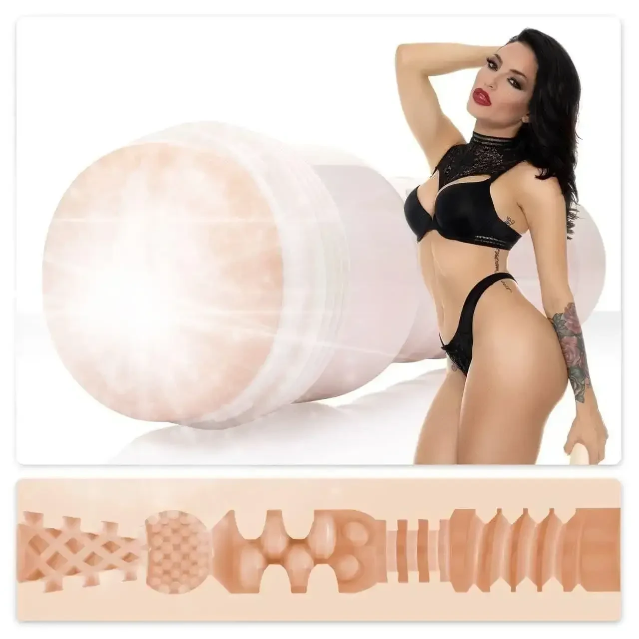 Мастурбатор Fleshlight Girls: Kissa Sins - Insatiable, зі зліпка вагіни, дуже ніжний 18+