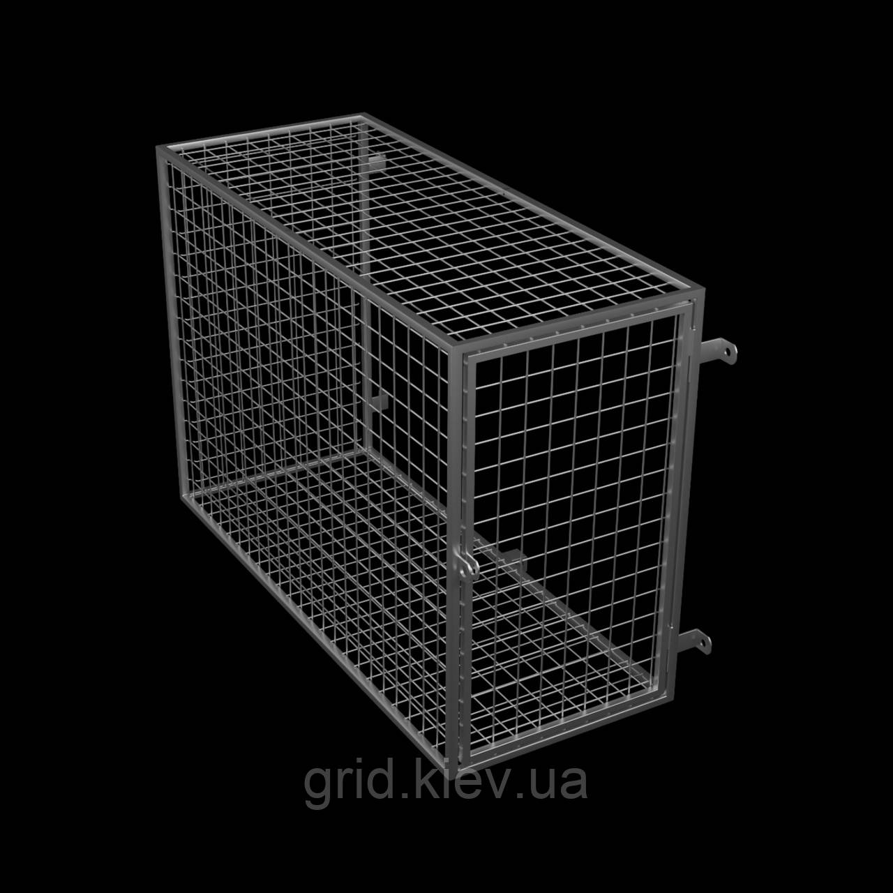 Решітка 1200х1500x700 з дверцятами для зовнішніх блоків кондиціонерів, теплових насосів Блок 18, 24 РЗСвДв-4 сітка