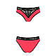 Трусики з широкою резинкою і мереживом Passion PS001 PANTIES XL, red-black  18+, фото 5