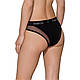Трусики з прозорою вставкою Passion PS002 PANTIES L, black  18+, фото 3