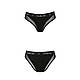 Трусики з прозорою вставкою Passion PS002 PANTIES L, black  18+, фото 6