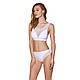 Топ з прозорою вставкою Passion PS002 TOP M, white  18+, фото 3