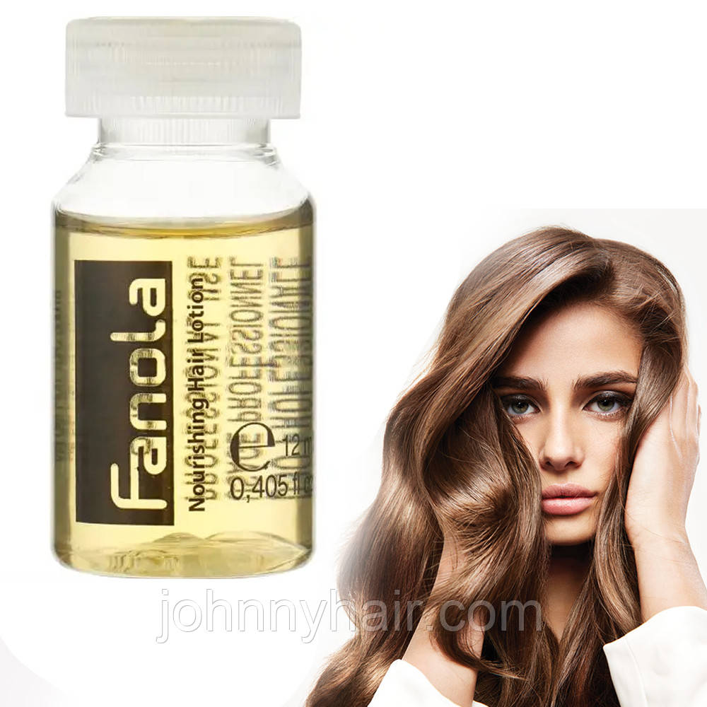 Ампула-експрес відновлення з кератином і маслом насіння льону Fanola 1*12 мл, фото 1