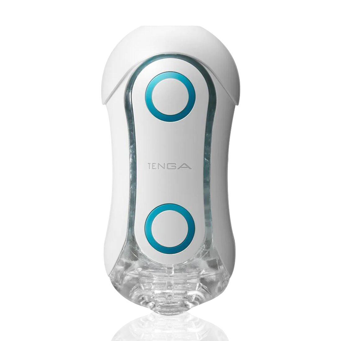 Мастурбатор Tenga Flip Orb — Blue Rush, з можливістю зміни тиску та стимулювальними кульками всереди 18+