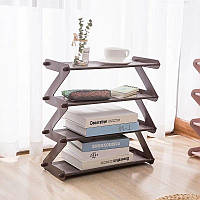 Полиця-стійка-органайзер для взуття 4 полиці Shape Shoe rack (кавовий) SSR-011-Coffee