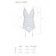Корсет із пажами, трусики з ажурним декором та відкритим кроком Passion URSULA CORSET XXL/XXXL white  18+, фото 6