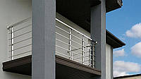 Огородження балконів сходів з нержавіючої сталі, 4 ригеля