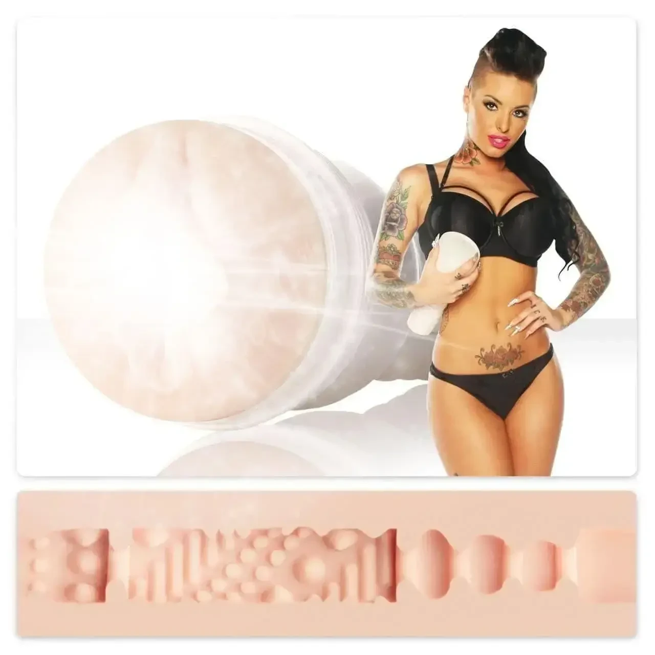 Мастурбатор Fleshlight Girls: Christy Mack - Attack, зі зліпка вагіни, дуже ніжний 18+