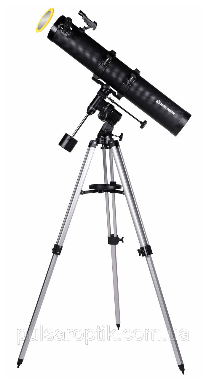 Телескоп Bresser Galaxia II 114/900 EQ Solar Carbon з сонячним фільтром і адаптером для смартфона (4614909), фото 1