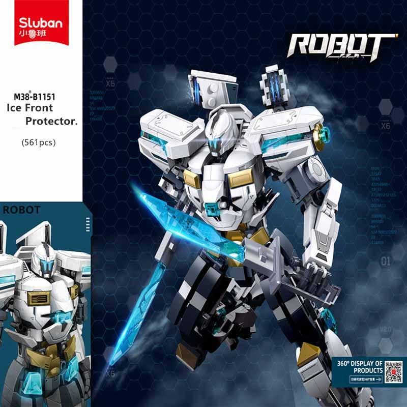 Конструктор для хлопчика Битва з роботом P.R. Mecha (561 деталь) SLUBAN M38-B1151