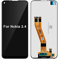 Дисплей + сенсор для Nokia 3.4 (TA-1283) Black