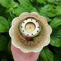 Подставка для ароматических палочек (Агарбатти) - Цветок латунь (высота 10 см)