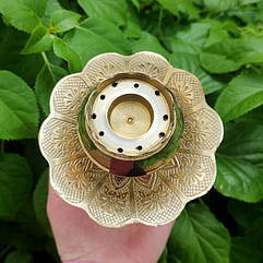 Підставка для ароматичних паличок (Агарбатті) — Квітка латунь (висота 10 см)