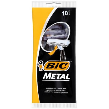 Одноразові станки для гоління 10 шт. BIC Metal 02484
