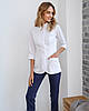 Жіноча медична куртка топ Розалія білий - Одяг косметолога, фото 7