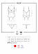 Сатиновий мереживний корсет Obsessive 810-COR-1 babydoll & thong L/XL, чорний, корсет, танга  18+, фото 8