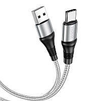 Кабель Micro USB 1.0 m HOCO X50 Excellent charging (6931474734228) сірий (коробка)