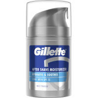 Бальзам после бритья Gillette 3 in 1 Hydrates & Soothes SPF+15 50 мл (8001090303929)