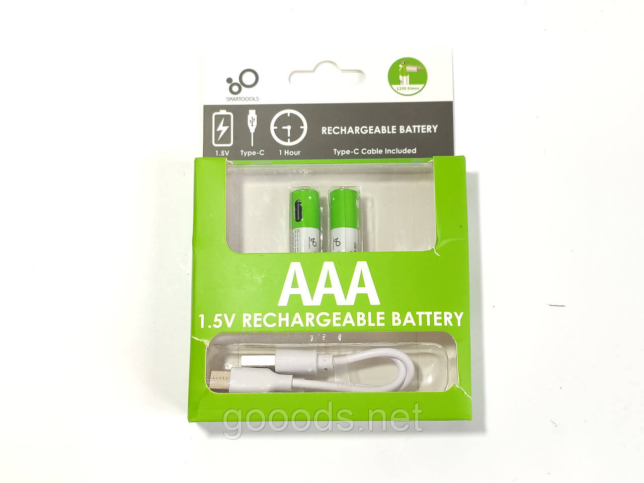 Перезаряджаємі батарейки AAA 1.5V 750 mWh 2шт, фото 1