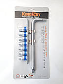 Набір головок 8пр. 1/2" Star "E8-E18" KingRoy 30158-TB