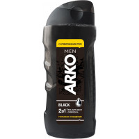 Гель для душу ARKO Men 2 in 1 Black 260 мл (8690506490843), фото 1