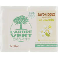 Тверде мило L'Arbre Vert Жасмин 2 х 100 г (3450601026591)