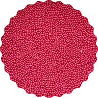 Посипка кондитерська "Яскраво-рожеві кульки 1 мм", 50 гр.