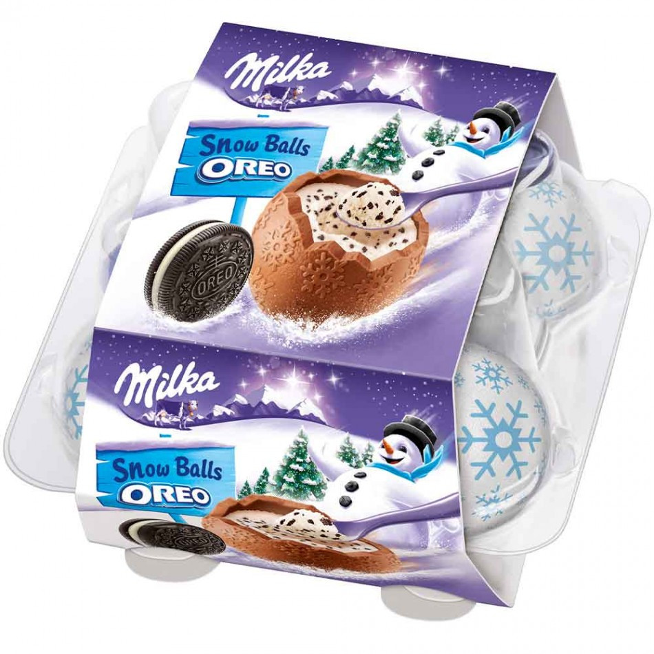 Шоколадные шарики Milka Snowballs Вес 112г - фото 1 - id-p1847173058