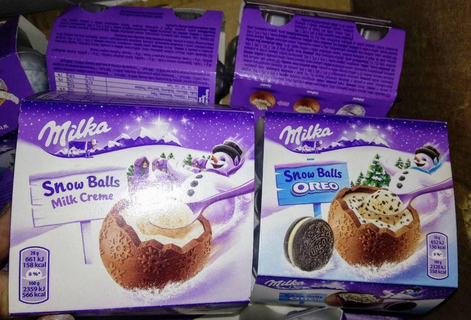 Шоколадные шарики Milka Snowballs Вес 112г - фото 2 - id-p1847173058
