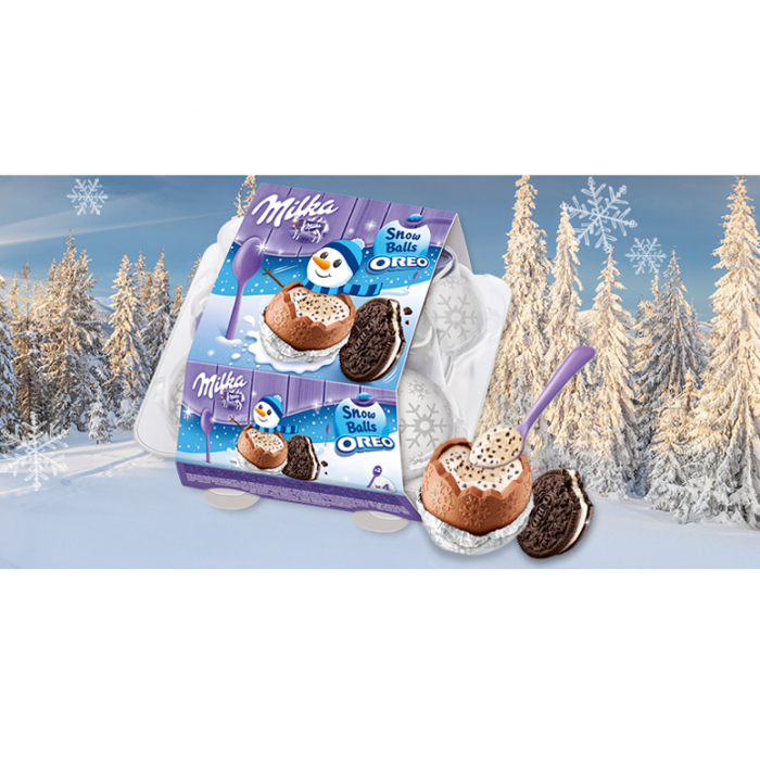 Шоколадные шарики Milka Snowballs Вес 112г - фото 3 - id-p1847173058
