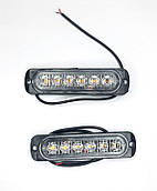 Габаритні ліхтарі I-CL-6LED-W 12-24V (110x27мм) білі