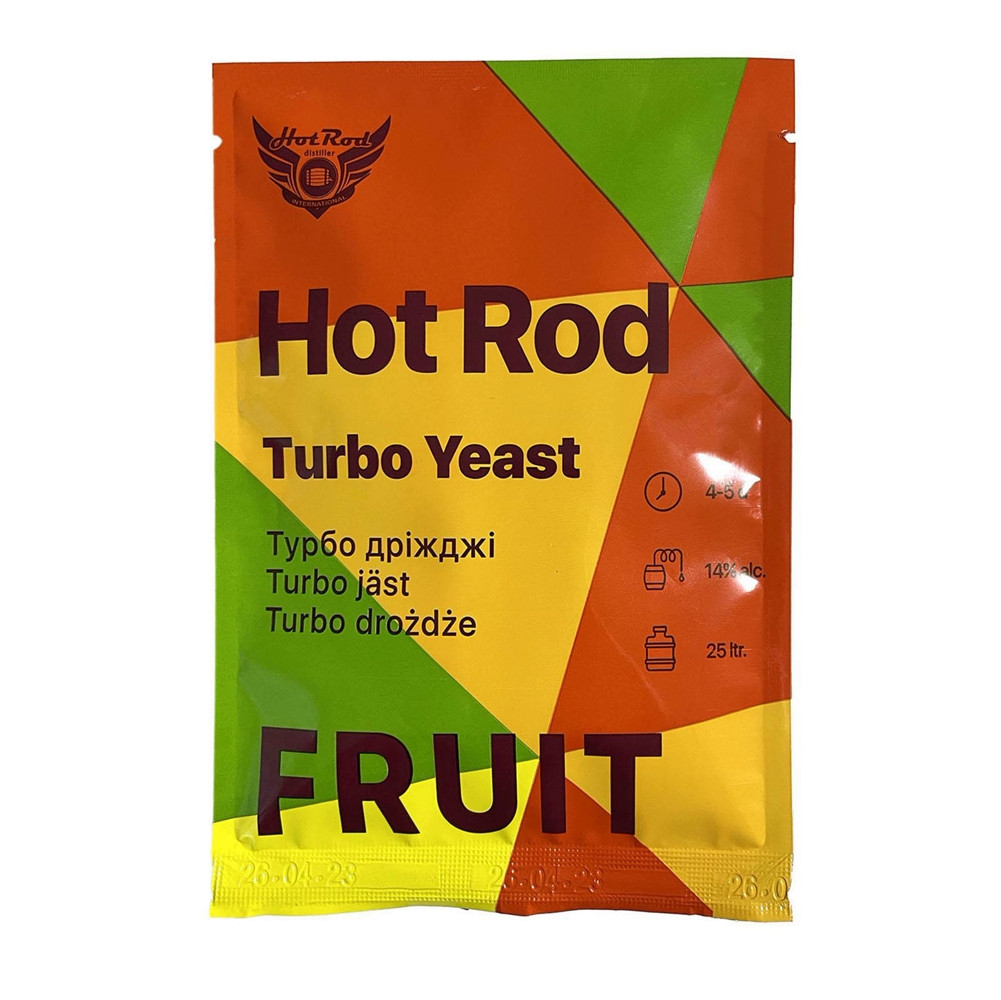 Турбо дріжджі Hot Rod Fruit на 25 л. (69 г.)  для фруктів