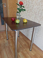 Стол обеденный на хромированных ножках (ДСП) 90 х 60 х 75см с закругленными углами