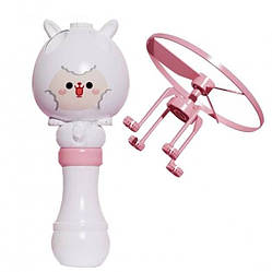 Генератор мильних бульбашок Bubble Toy баббл тієї бульбашкова машина з літаючим пропелером Білий