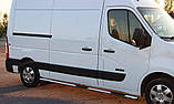 Бічні пороги труби D60 на Opel Movano 2010+ Пороги труба з проходом для Опель Мовано S-база, фото 5