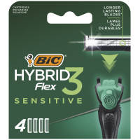 Змінні касети Bic Flex 3 Hybrid Sensitive 4 шт. (3086123644878)