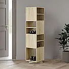 Полиця для взуття з обертовим механізмом із Ламінованого ДСП Підлоговий взуттєвий стелаж у передпокій, фото 3