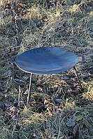 Сковорода-тарелка (с диска бороны) 48 см для костра с ручками, для отдыха на природе Сковорода тарелка с ручка