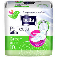 Гігієнічні прокладки Bella Perfecta Ultra Green Drai 10 шт. (5900516305994)