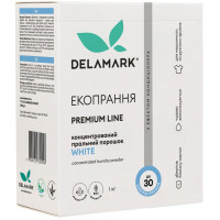 Пральний порошок DeLaMark Premium Line White з ефектом кондиціонера 1 кг (4820152330956), фото 1