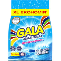 Пральний порошок Gala Аква-Пудра Морська свіжість для кольорової білизни 3.6 кг (8006540519394), фото 1