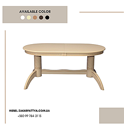 Стіл круглий дерев'яний розкланий Діан